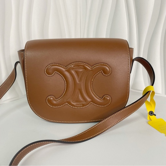 Celine Folco Cuir Triomphe 198263DU3 Shoulder Bag - Picture 1 of 10